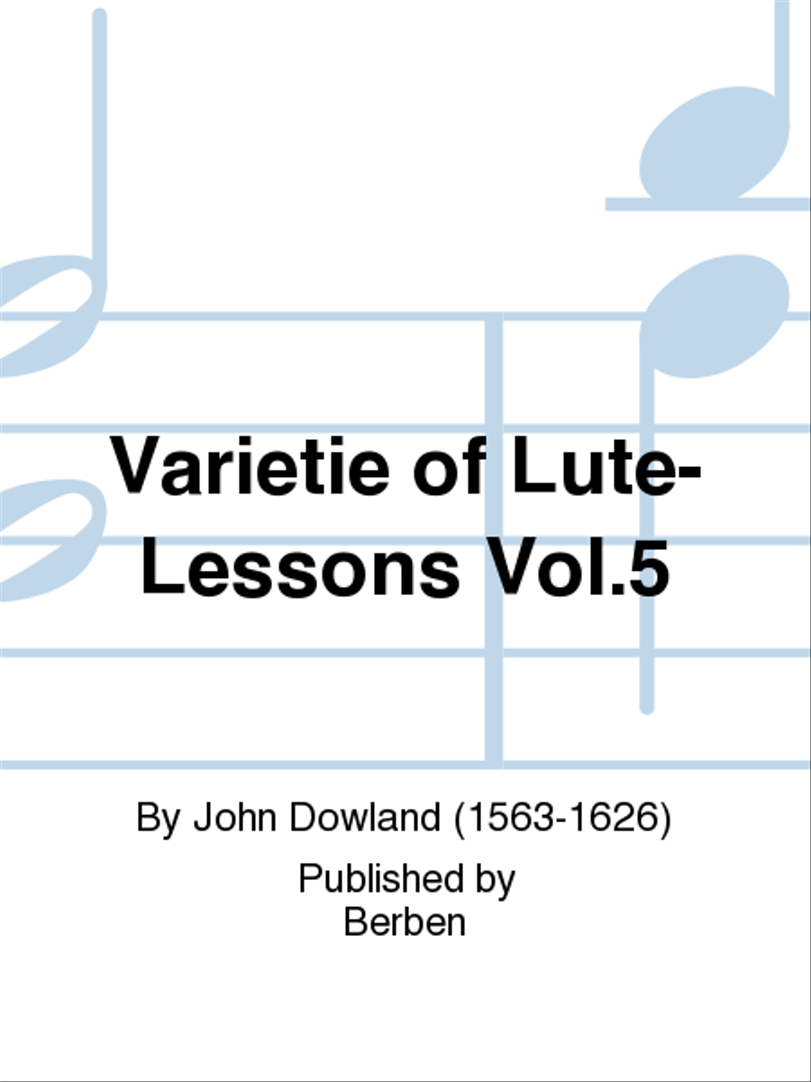 Varietie Of Lute-Lessons Vol. 5 Chamber Music scores gallery preview page 1
