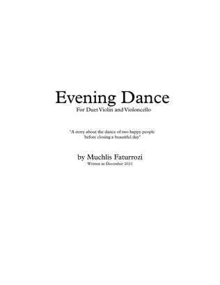 Book cover for Evening Dance for duet Violin and Cello