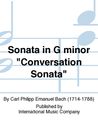 Book cover for Sonata In G Minor Conversation Sonata