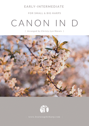 Book cover for Canon in D - Early-Intermediate for Small Harps and Big Harps