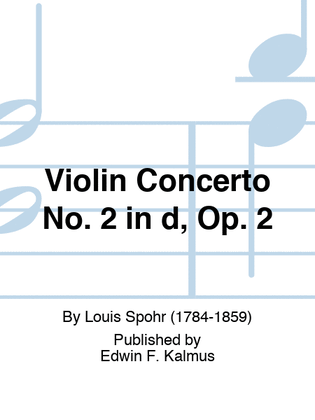 Book cover for Violin Concerto No. 2 in d, Op. 2
