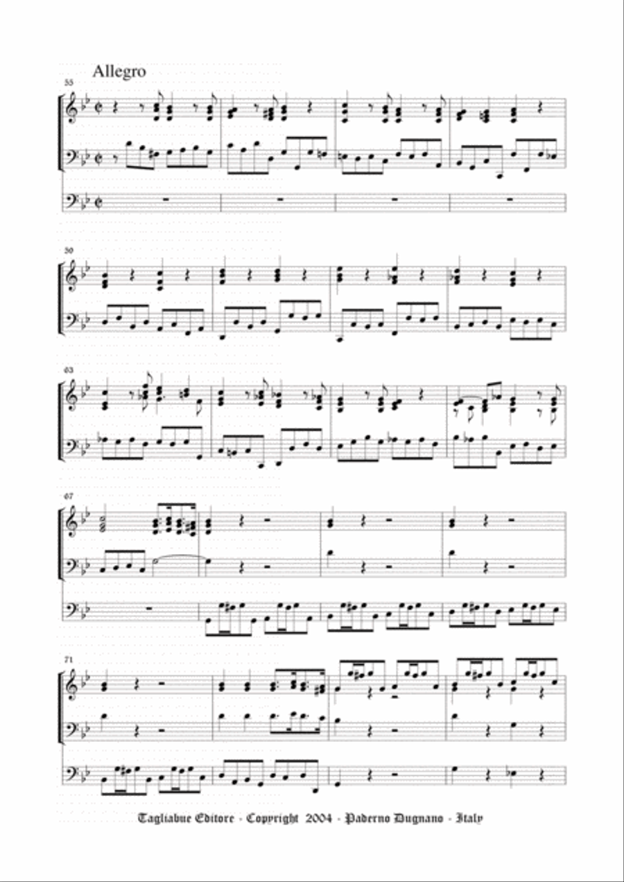 BUXTEHUDE - PRELUDE, Fugue, Allegro and Largo - BuxWV 149 - For Organ 3 staff Organ Solo scores gallery preview page 5