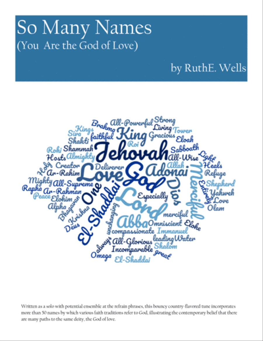 So Many Names (You Are the God of Love) SSA scores gallery preview page 1
