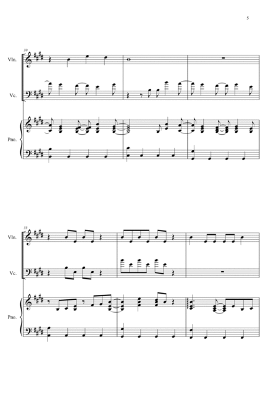 Pretty Pretty Piano Trio scores gallery preview page 5