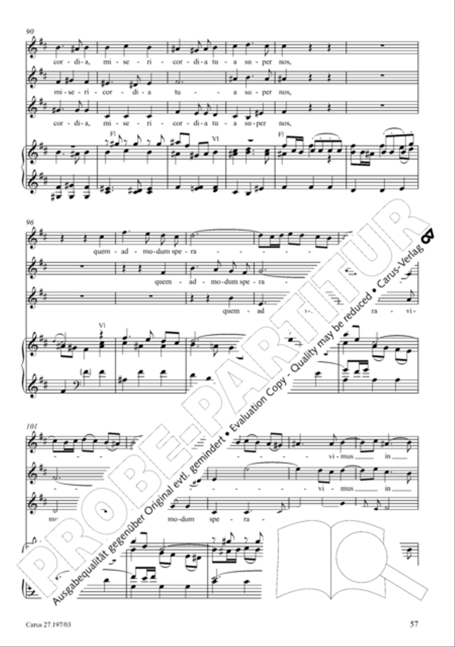 Te Deum in D a due cori SSATB scores gallery preview page 57