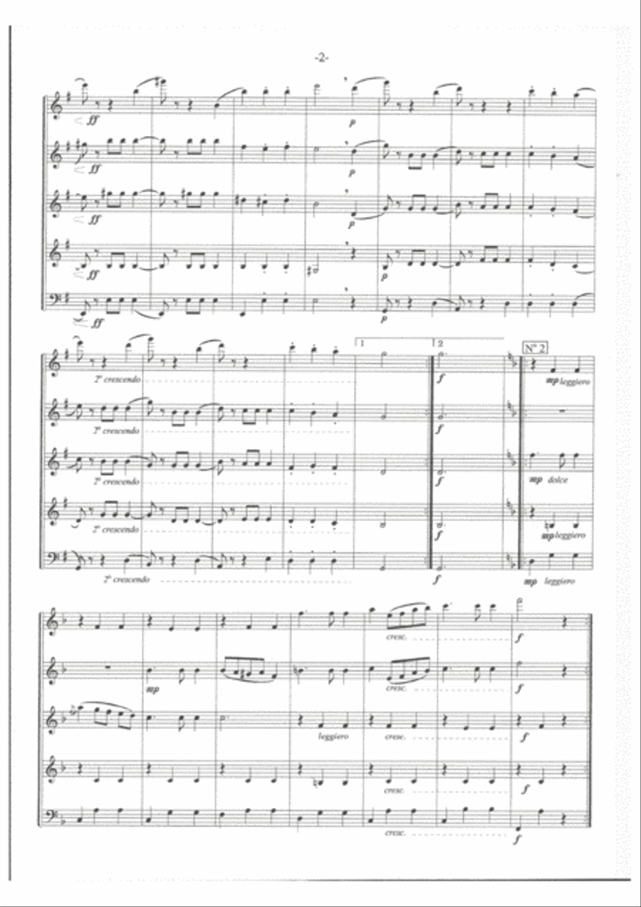 Schubert German Dances Schubert German Dances Woodwind Quintet scores gallery preview page 3