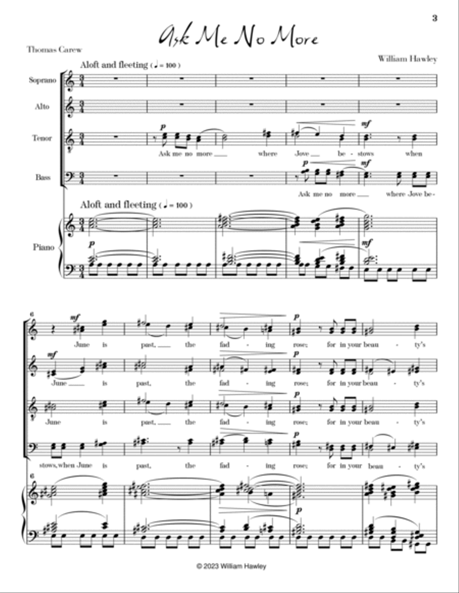 Ask Me No More Divisi scores gallery preview page 3
