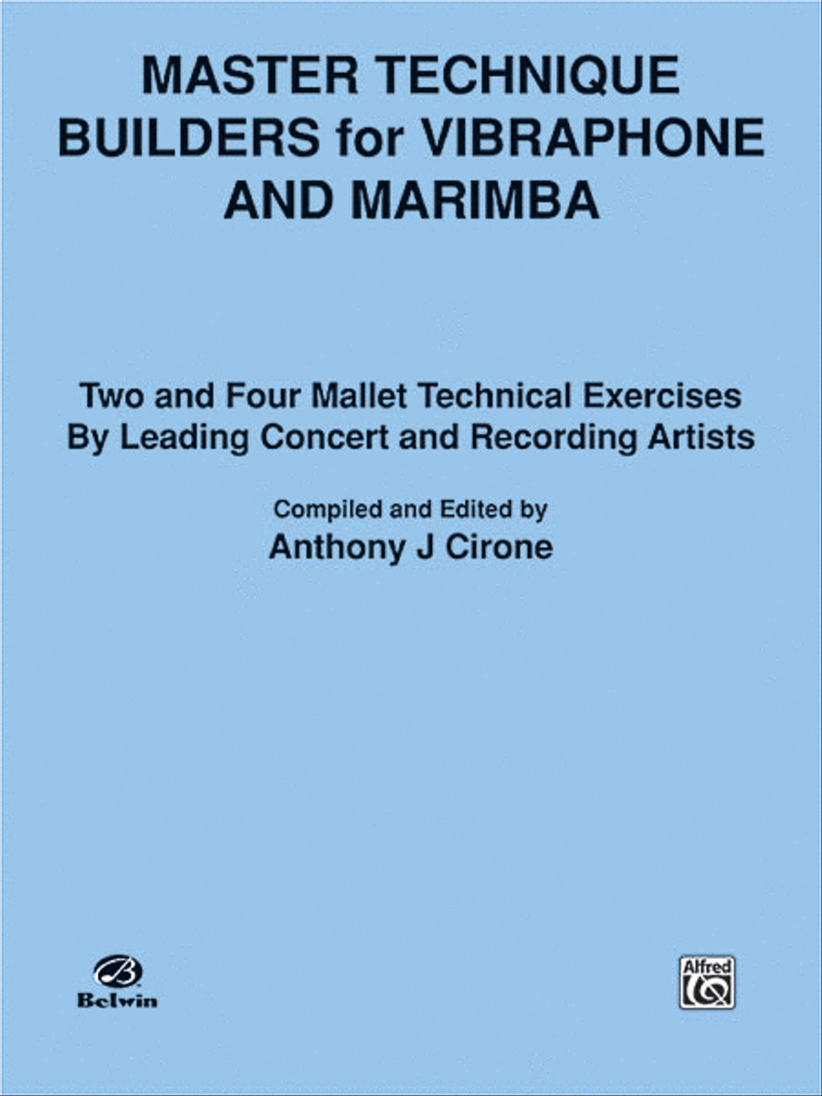 Master Technique Builders for Vibraphone and Marimba Marimba scores gallery preview page 1