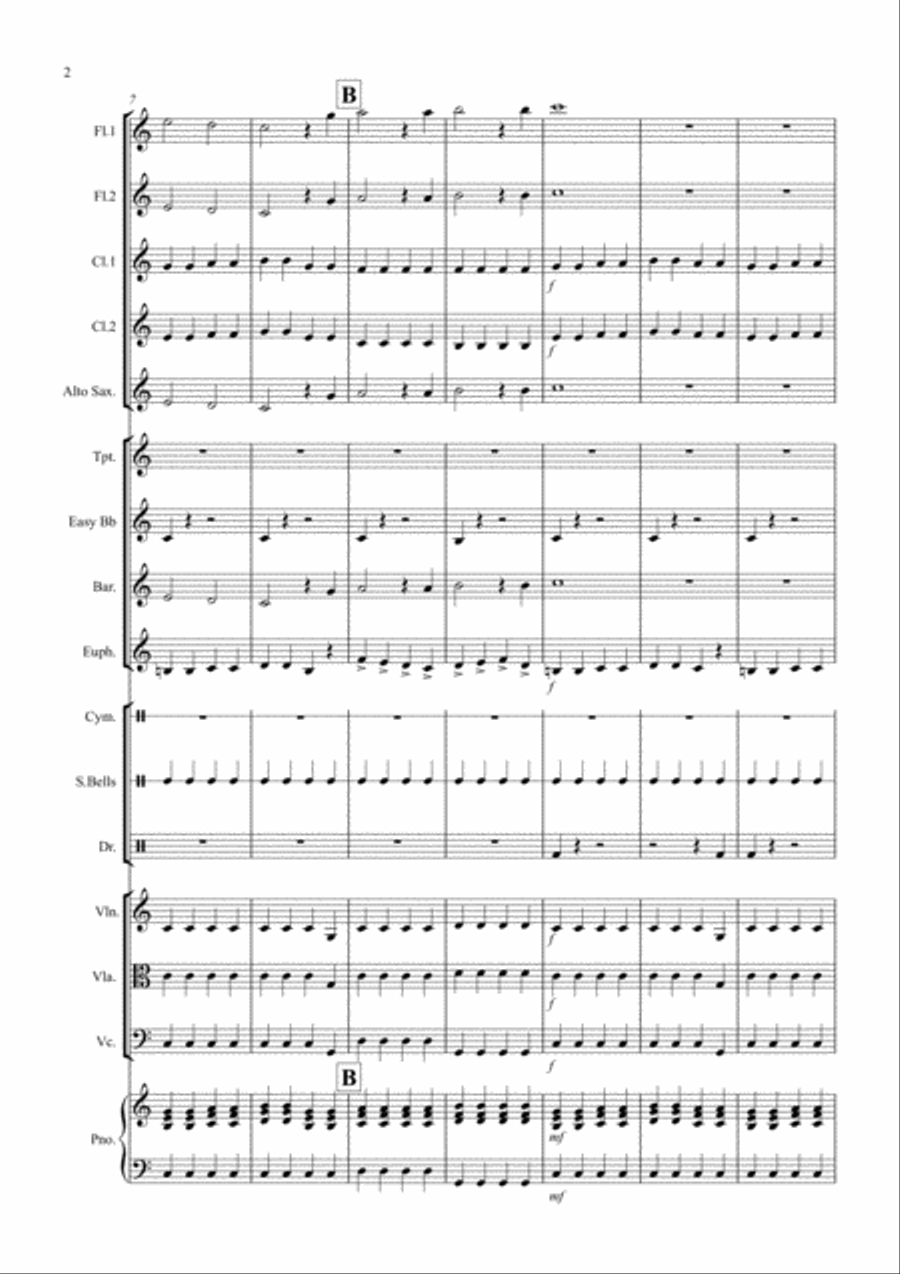 Joy to the World (Rock Style!) for School Orchestra Full Orchestra scores gallery preview page 2