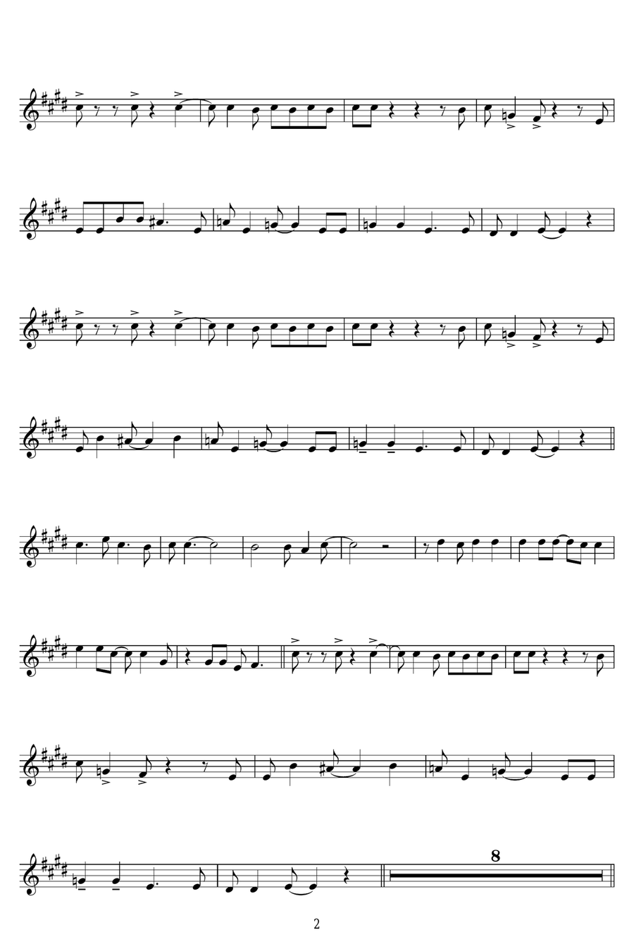 Hit That Jive Jack Alto Saxophone scores gallery preview page 2
