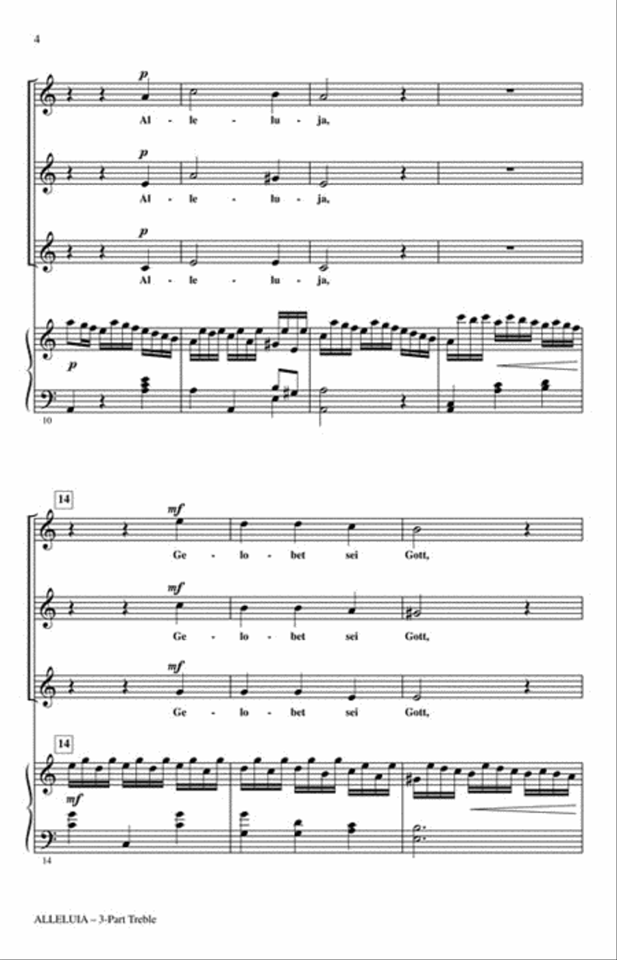 Alleluia Alleluia 3-Part scores gallery preview page 3