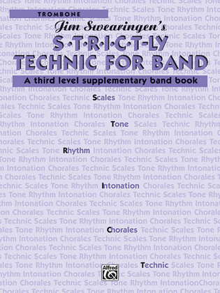 Book cover for S*t*r*i*c*t-ly [Strictly] Technic for Band (A Third Level Supplementary Band Book)