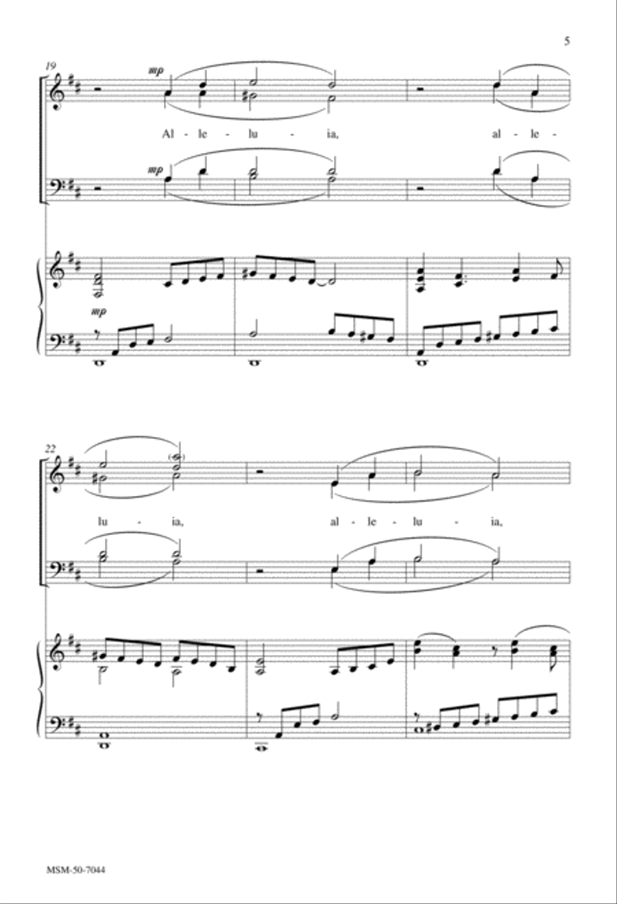 Alleluia 4-Part scores gallery preview page 5