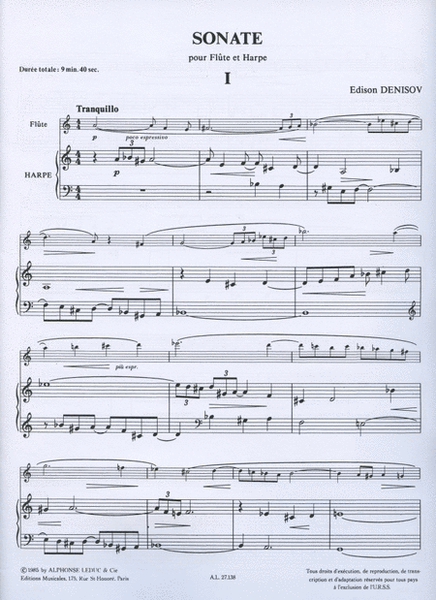 Sonate (flute & Harp)