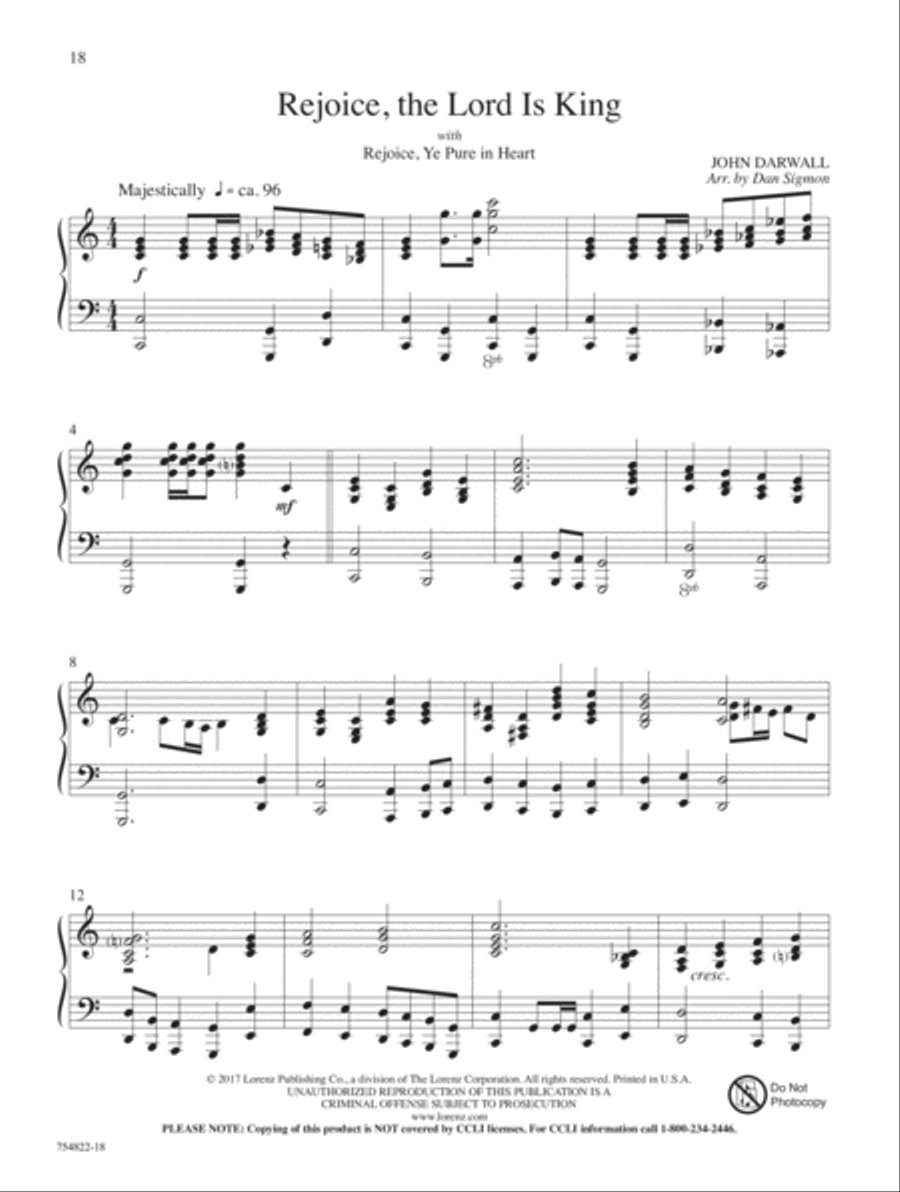 The Prince of Glory Piano Solo scores gallery preview page 5