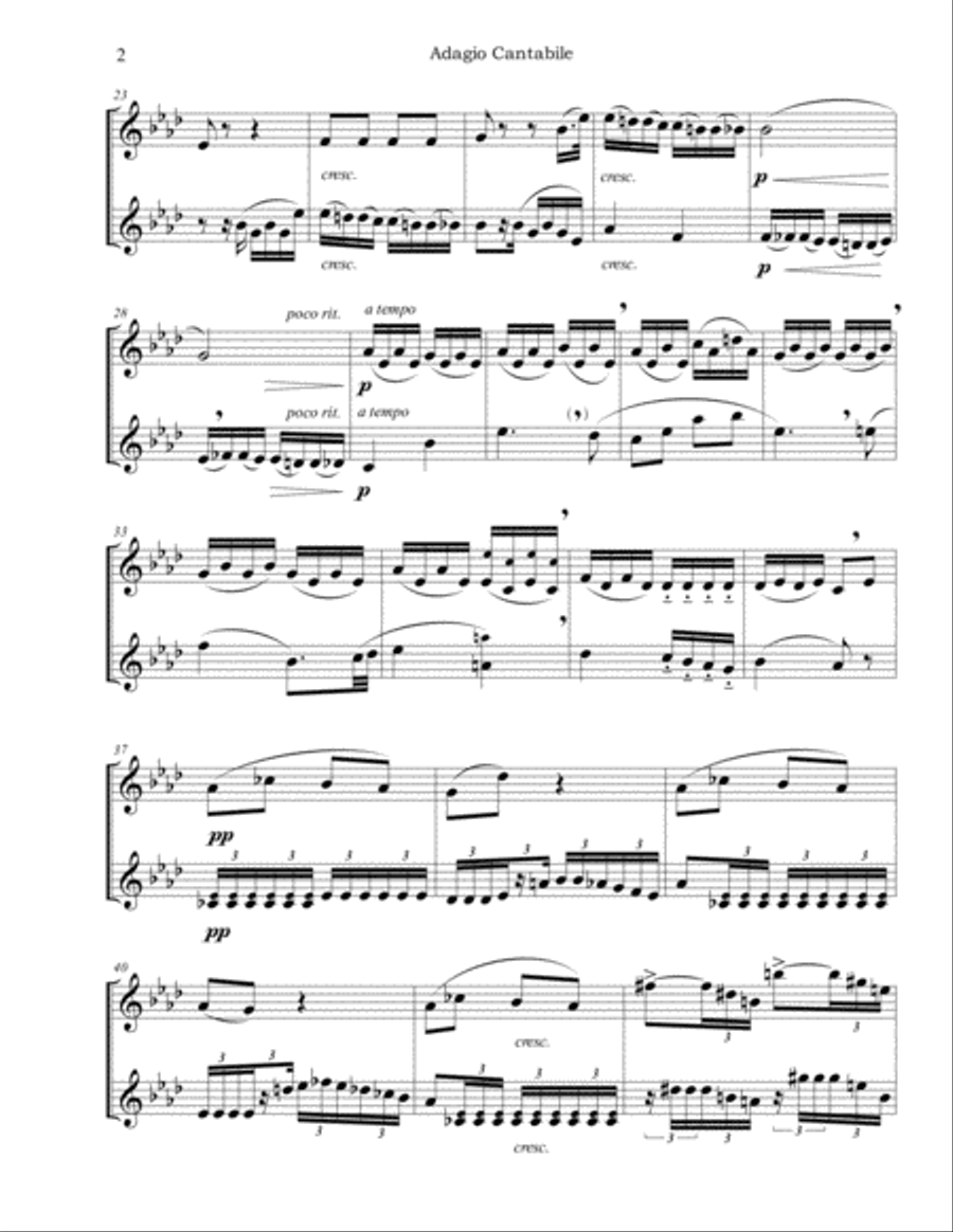 Adagio Cantabile from Sonata in C Minor (