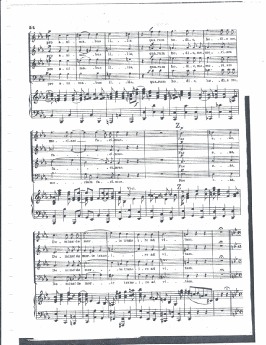 Ll Requiem K626 Hostias 4-Part scores gallery preview page 3