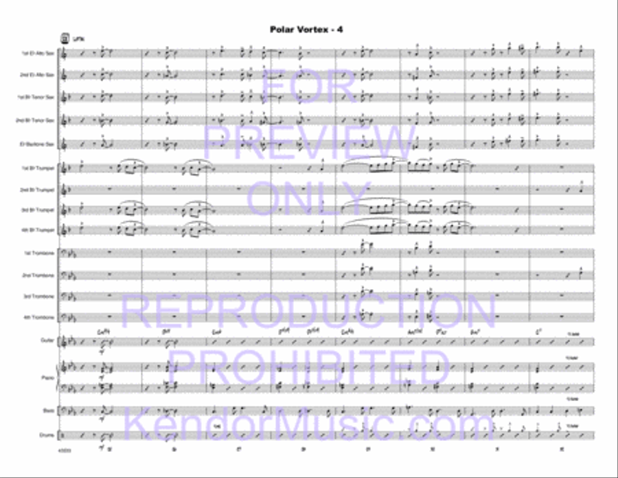 Polar Vortex Polar Vortex Jazz Ensemble scores gallery preview page 5