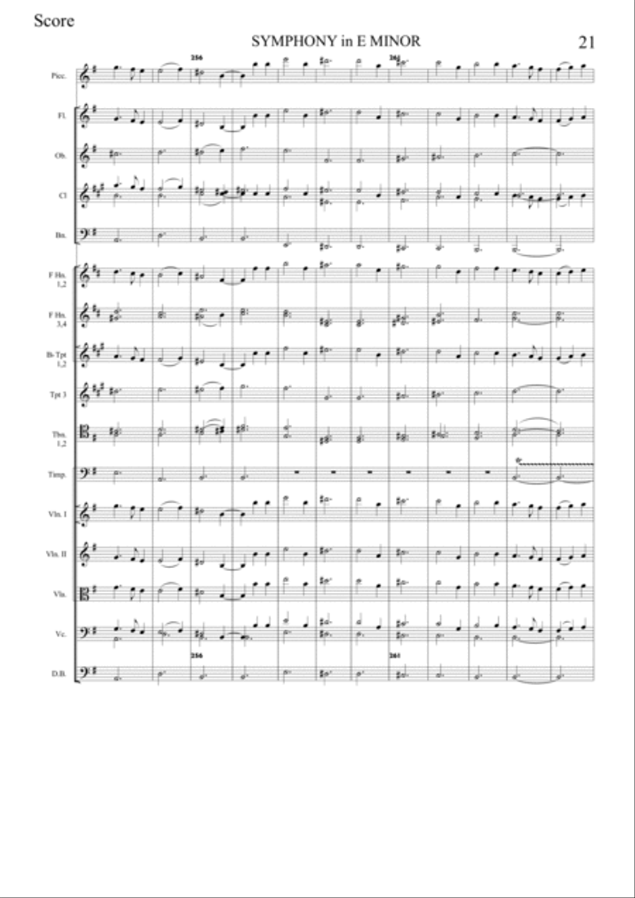 SYMPHONY in E minor 1st Movement String Orchestra scores gallery preview page 4