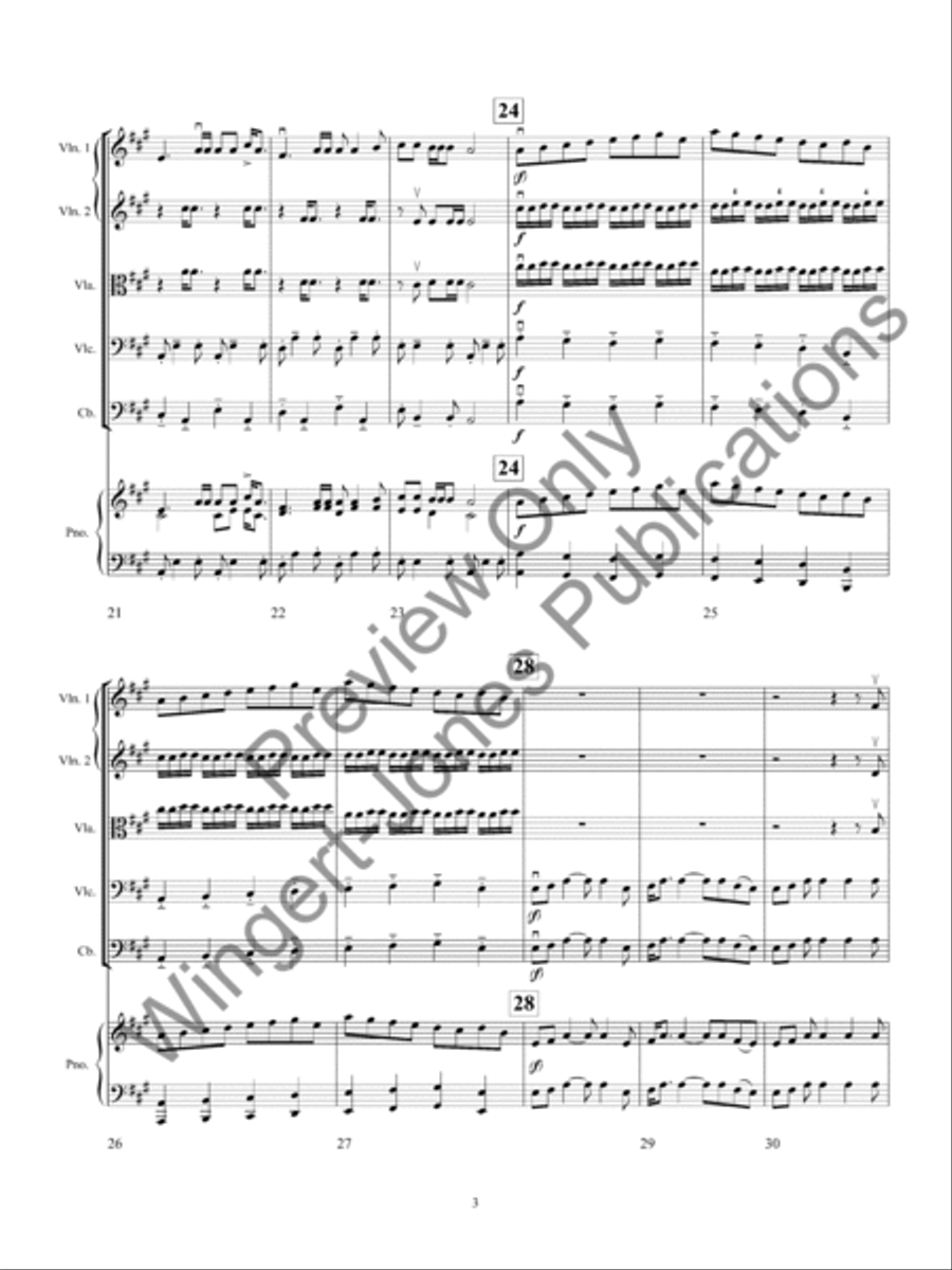 Three Tunes from the British Isles (Score) String Orchestra scores gallery preview page 6