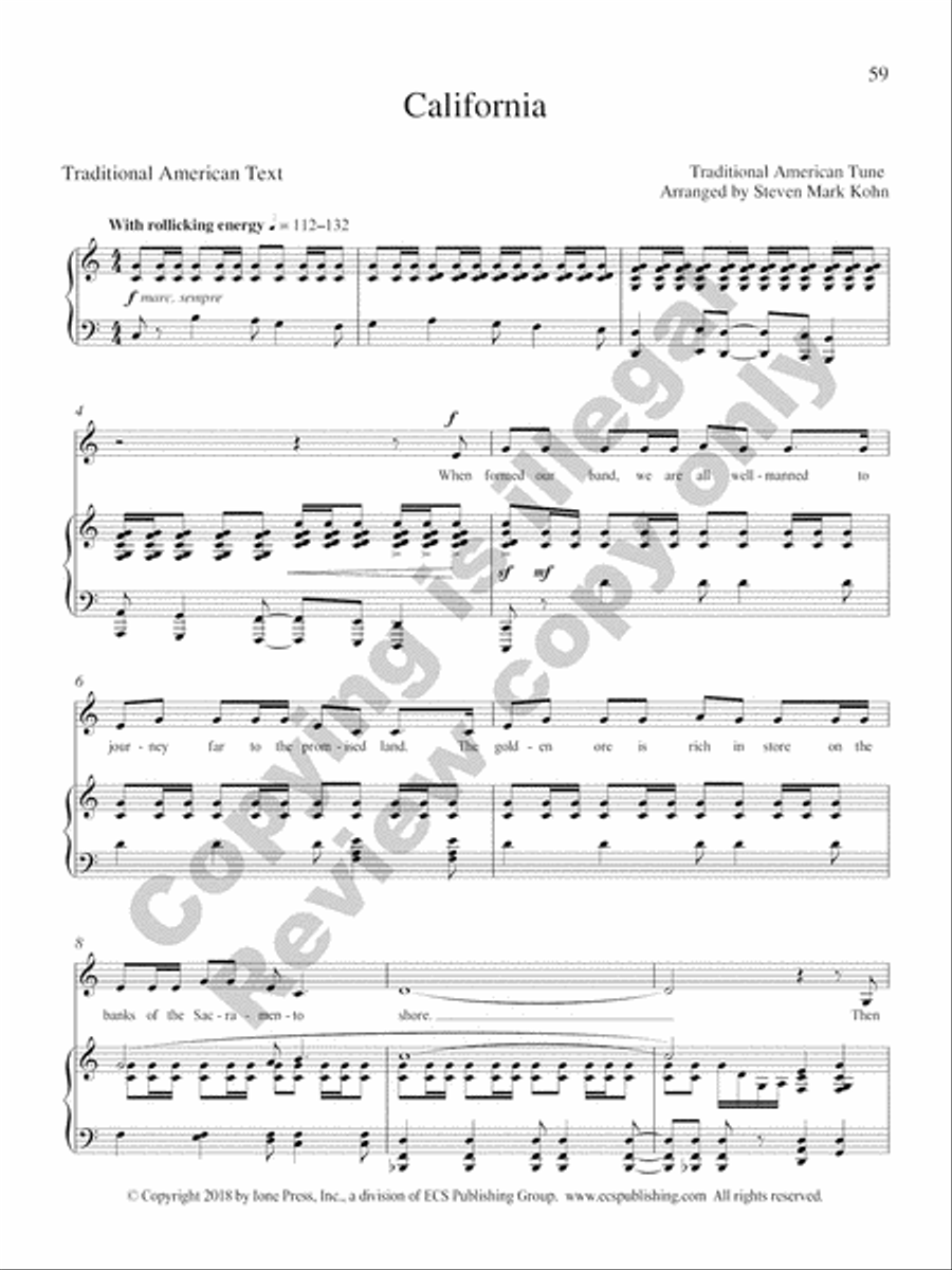 American Folk Set Low Voice scores gallery preview page 47
