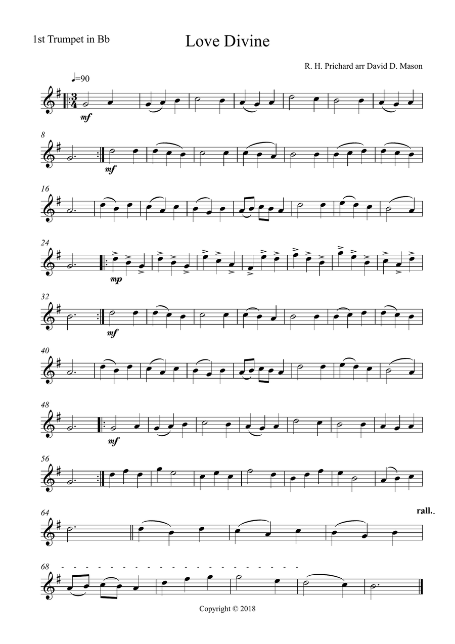 Love Divine Brass Ensemble scores gallery preview page 5