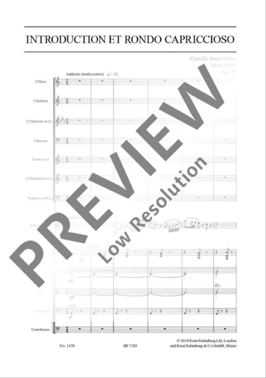 Introduction et Rondo capriccioso Orchestra scores gallery preview page 10