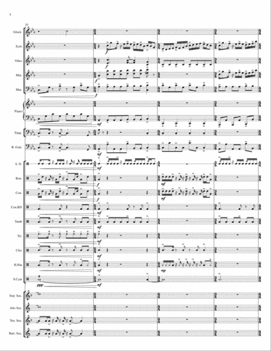 Night Life Saxophone scores gallery preview page 6