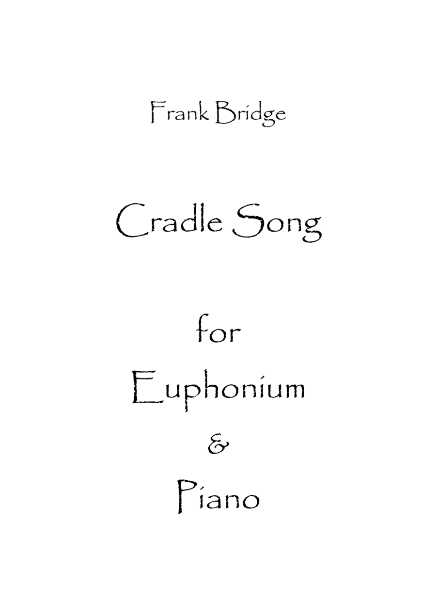 Cradle Song Cradle Song Euphonium scores gallery preview page 1