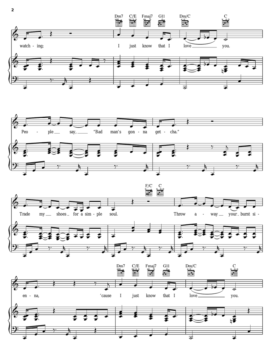 I Don't Know Acoustic Guitar scores gallery preview page 2