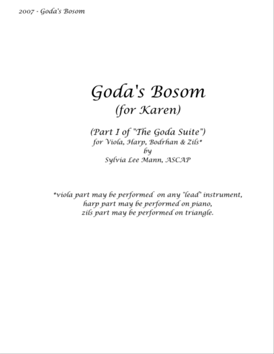 The Goda Suite Small Ensemble scores gallery preview page 3