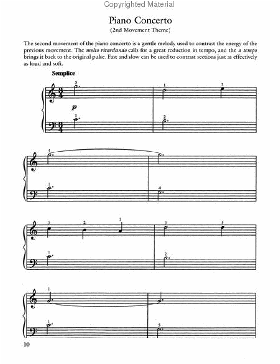 A First Book of Tchaikovsky -- For The Beginning Pianist with Downloadable MP3s Easy Piano scores gallery preview page 3