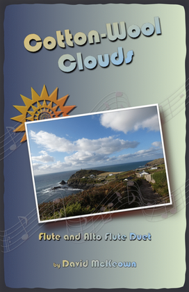 Book cover for Cotton Wool Clouds for Flute and Alto Flute Duet