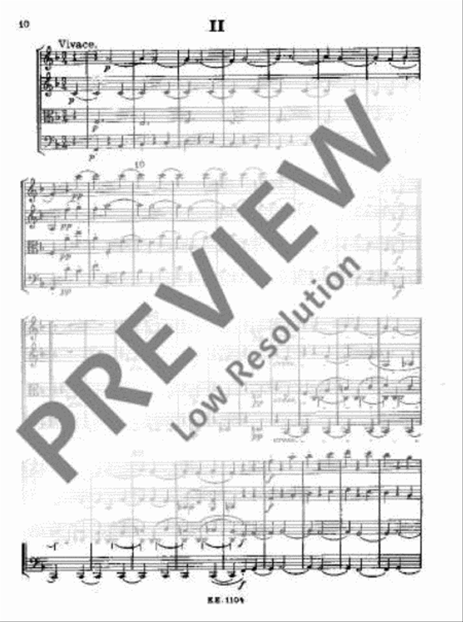 String Quartet F major String Quartet scores gallery preview page 17