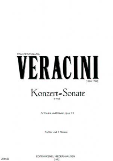 Konzert-Sonate e-moll : fur Violine und Klavier, opus 2:8