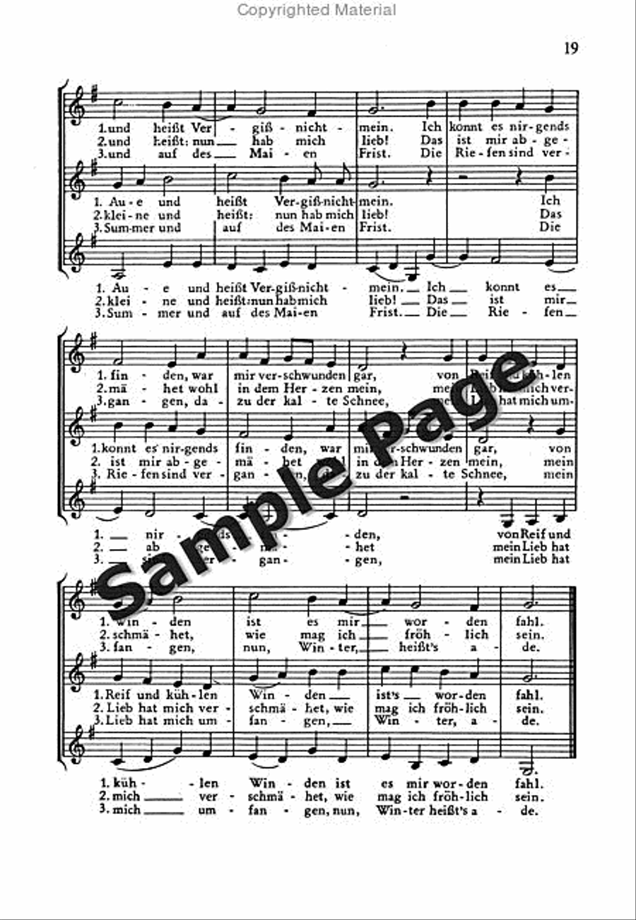 Genzmer H Alte Volkslieder I Neuen S tze Women's Choir scores gallery preview page 20