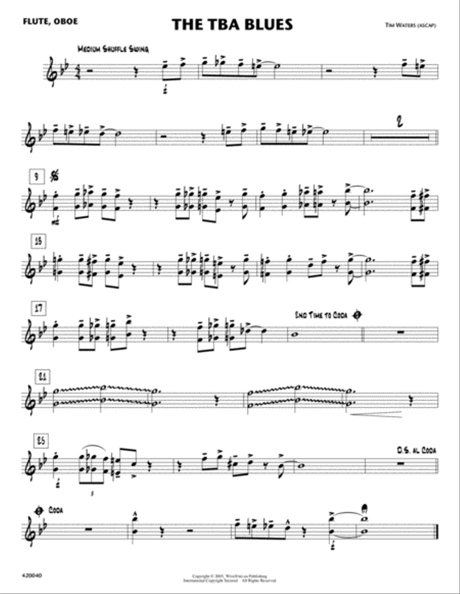 The TBA Blues Jazz Ensemble scores gallery preview page 5
