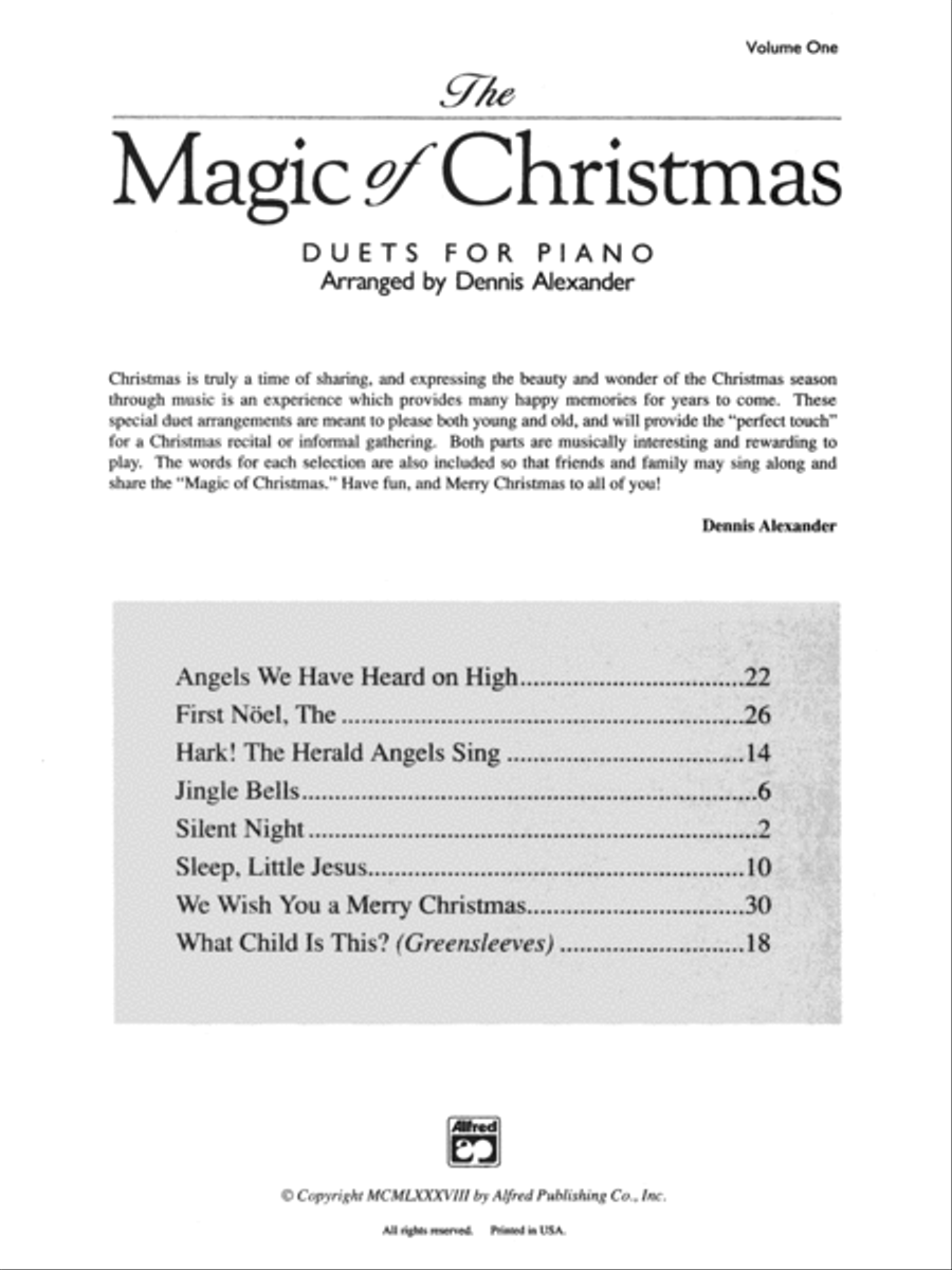 The Magic of Christmas, Book 1