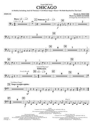 Chicago (arr. Ted Ricketts) - Timpani