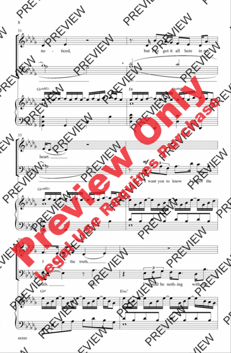 The Wind Beneath My Wings 4-Part scores gallery preview page 7