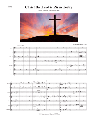 Book cover for Christ the Lord is Risen Today (for flute choir)