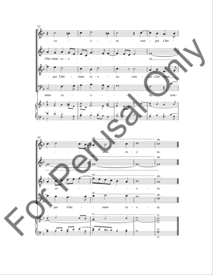 Gaude Gloriosa 4-Part scores gallery preview page 7