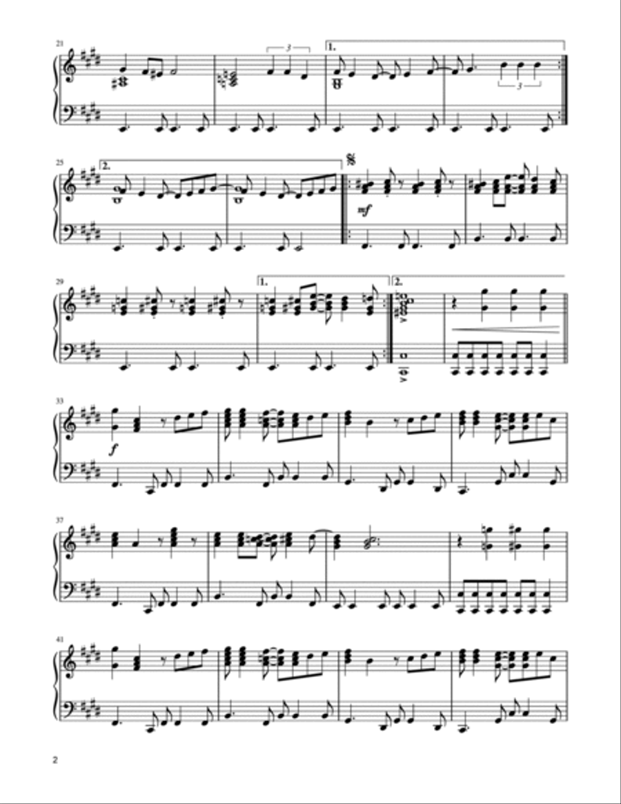 Can't Take My Eyes Off Of You Piano Solo scores gallery preview page 2