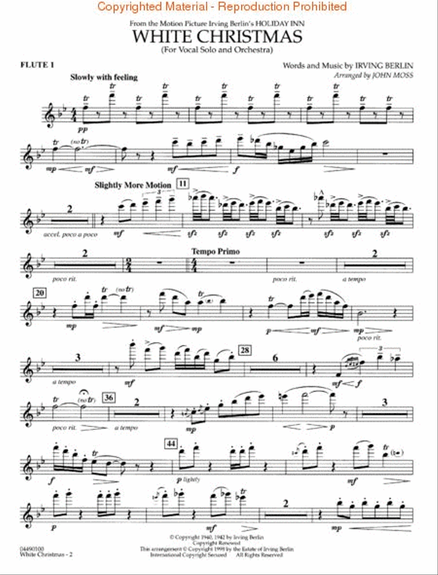 White Christmas White Christmas Full Orchestra scores gallery preview page 2