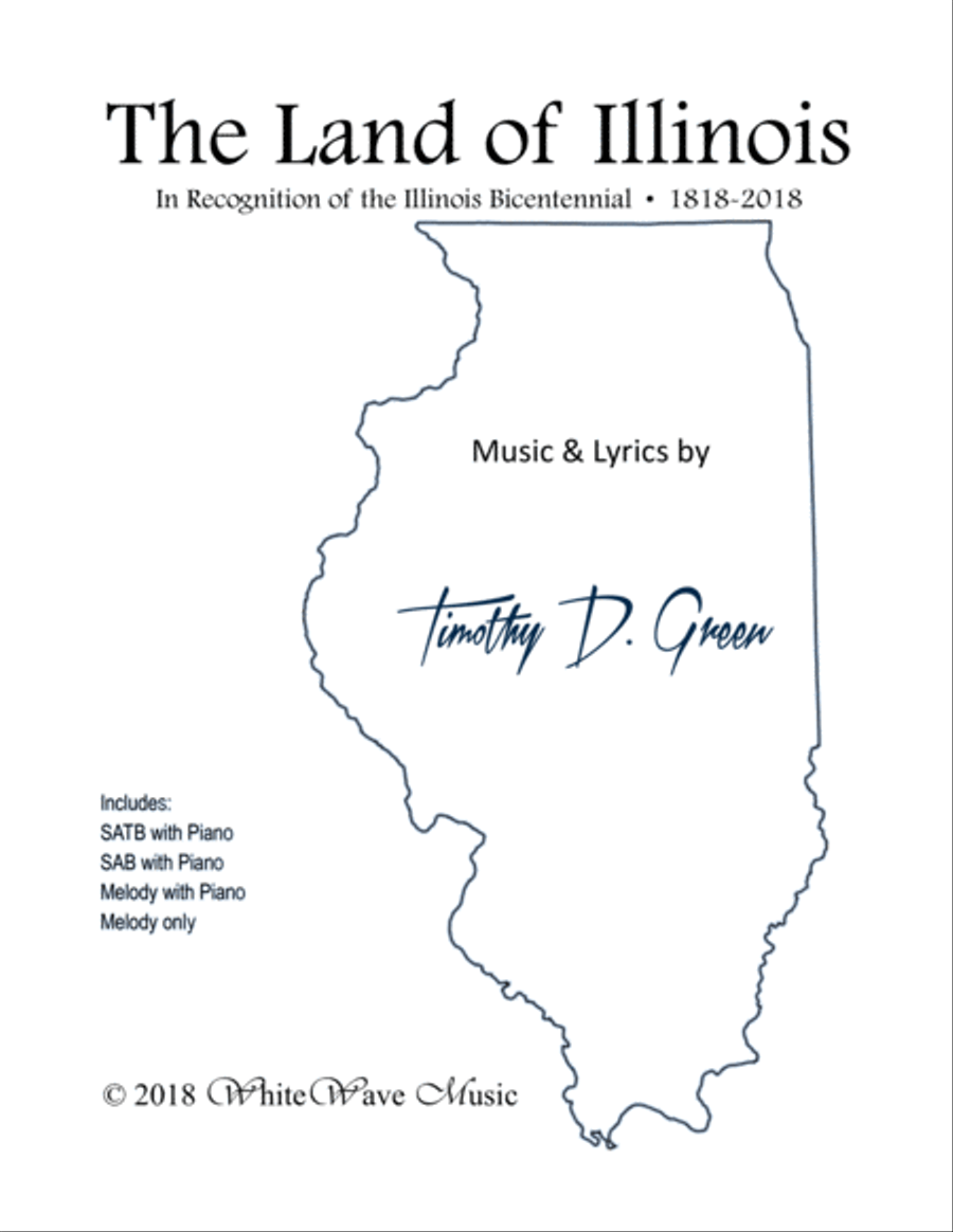 The Land of Illinois (Teacher Packet) 4-Part scores gallery preview page 1