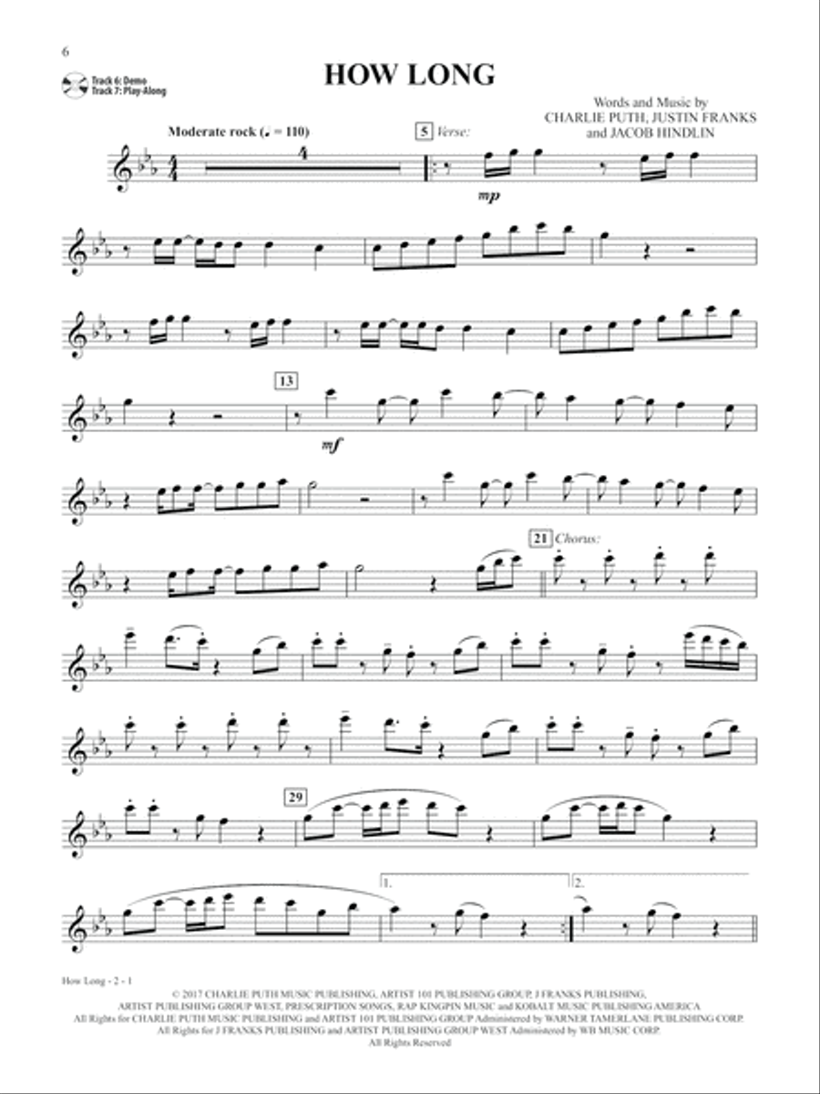 Pop & Country Instrumental Solos Flute Flute Solo scores gallery preview page 7