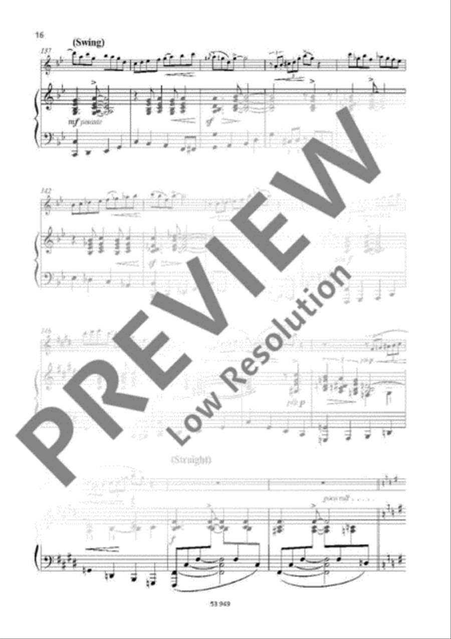 Jazz Suite Flute Solo scores gallery preview page 16