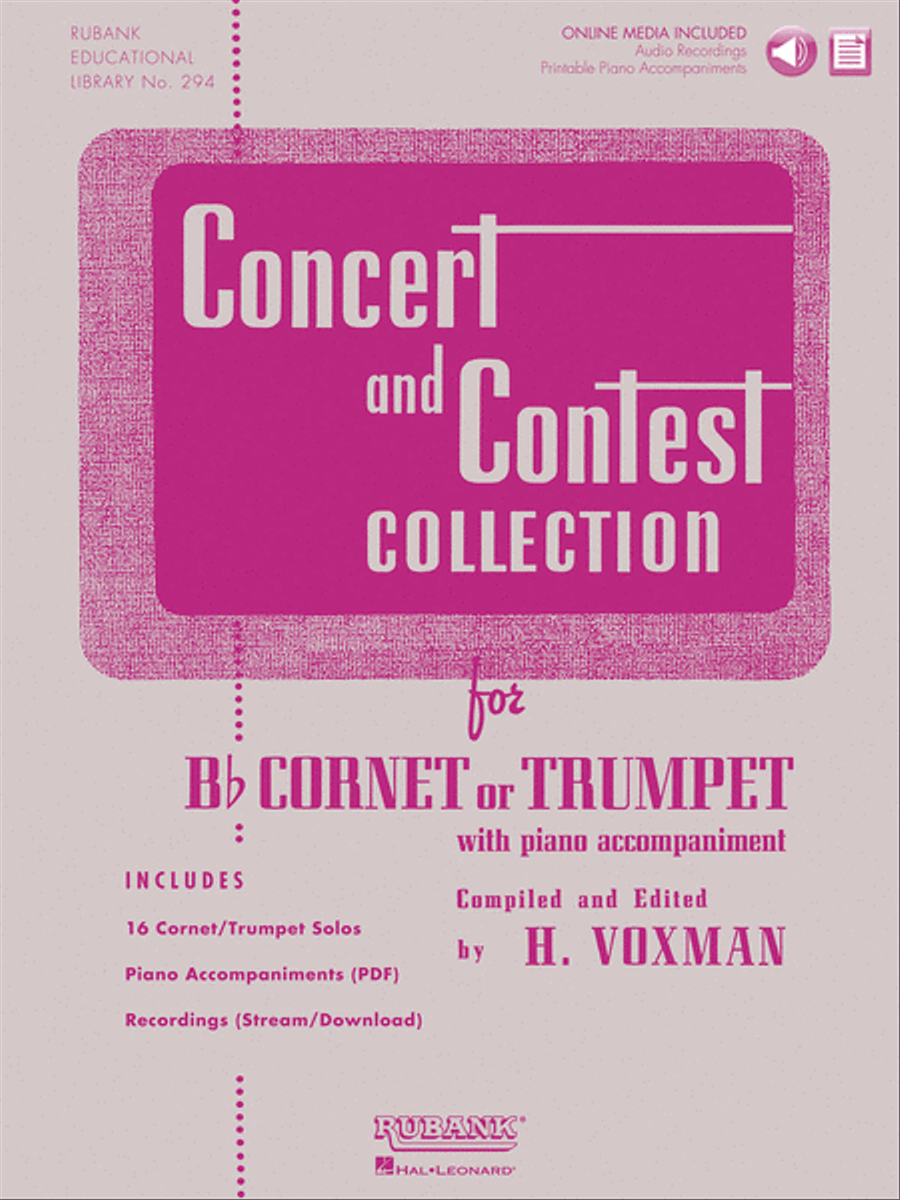 Concert and Contest Collection for Bb Cornet or Trumpet Concert Band Methods scores gallery preview page 1