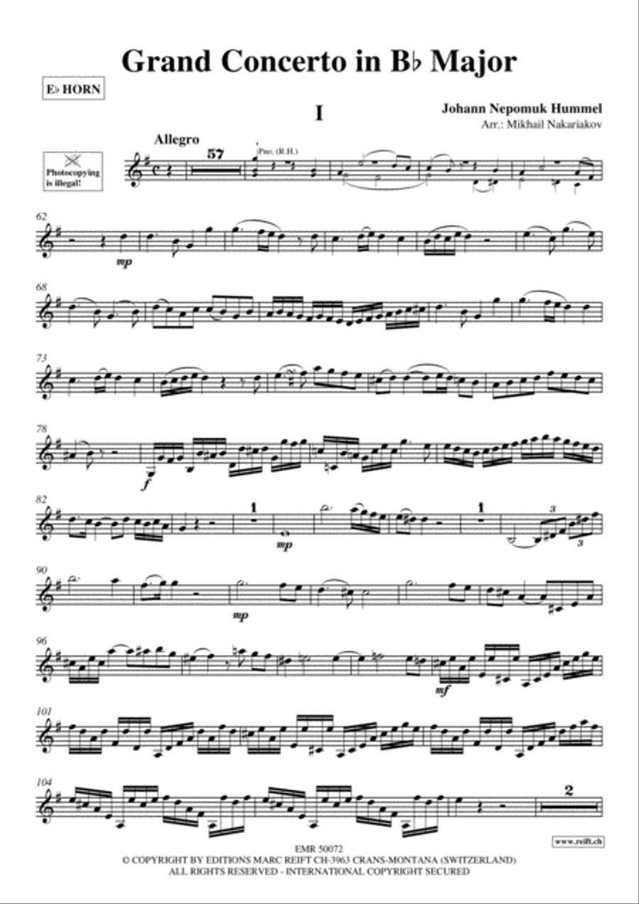 Grand Concerto Horn scores gallery preview page 2