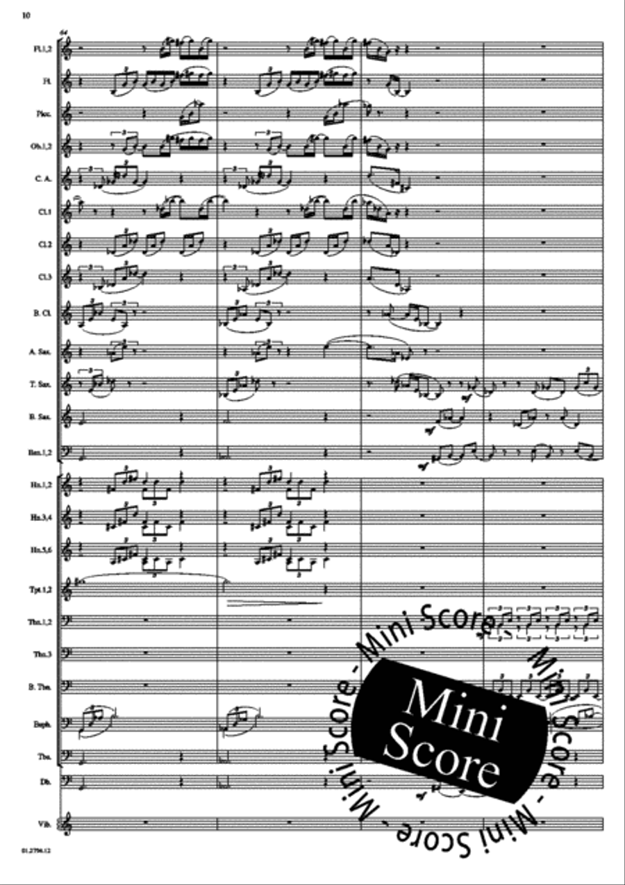 Concerto for Percussion and Band Concert Band scores gallery preview page 14